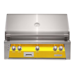 Alfresco ALXE 36-Inch Built-In Propane Grill With Sear Zone And Rotisserie in Traffic Yellow - ALXE-36SZ-LP-S1023