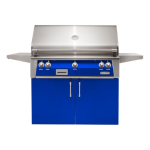 Alfresco ALXE 42-Inch Freestanding Propane Grill With Sear Zone And Rotisserie in Ultramarine Blue - ALXE-42SZC-LP-S5002