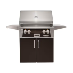 Alfresco ALXE 30-Inch Freestanding Propane Grill With Sear Zone And Rotisserie in Jet Black Matte - ALXE-30SZC-LP-SM9005