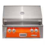 Alfresco ALXE 30-Inch Built-In Propane Grill With Sear Zone And Rotisserie in Luminous Orange - ALXE-30SZ-LP-S2005