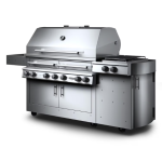 Kalamazoo K1000HS Hybrid Fire Four Burner Marine Grade Freestanding Bulk Propane Grill W/ Side Burner, Two Meat & Two Plancha Grill Surface Grates - Image 2