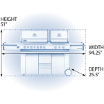 Napoleon Legacy Prestige PRO 825 6-Burner Natural Gas Grill w/ Rotisserie & Power Burner -  PRO825RSBINSS-3 - Image 3