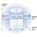 Napoleon Legacy Prestige PRO 500 4-Burner Natural Gas Grill w/ Rotisserie & Side Burner - PRO500RSIBNSS-3 - Image 3