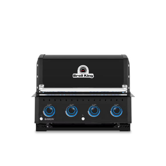 duttpack-8485 Broil King Baron 420 Shadow 28-in 4 Burner Built-In Natural Gas Grill - Black - 875617 - Image 1