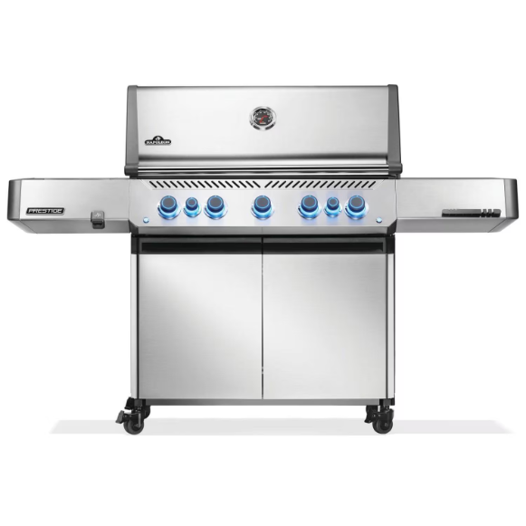 duttpack-8599 Napoleon Prestige 665 5-Burner Natural Gas Grill w/ Rotisserie & Side Burner - P665VRSIBNSS - Image 1
