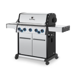 Broil King Baron S 590 PRO IR 5 Burner Natural Gas Grill w/ Infrared Side Burner & Rotisserie Kit - 678347 - Image 3
